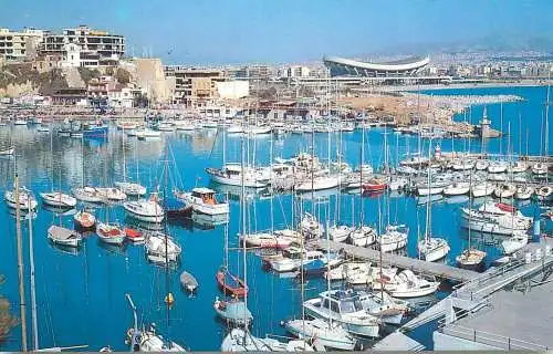 Navigation sailing vessels & boats themed postcard Pireus Mikrolimano