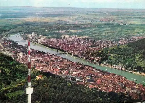 Navigation sailing vessels & boats themed postcard Fernsehturm auf dem Konigstuhl