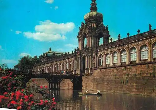 Navigation sailing vessels & boats themed postcard Dresden Kronentor des Zwingers