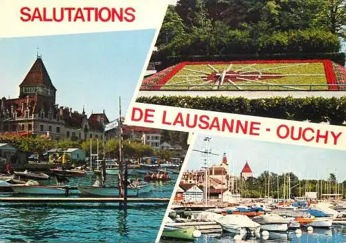 Navigation sailing vessels & boats themed postcard Lausanne Ouchy