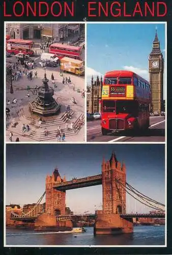 Navigation sailing vessels & boats themed postcard London England Piccadilly Circus Big Ben