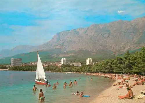 Navigation sailing vessels & boats themed postcard Makarska