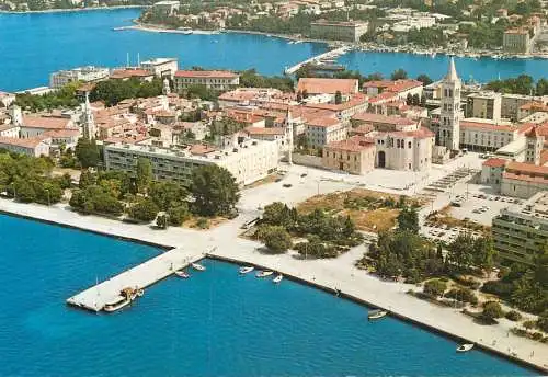 Navigation sailing vessels & boats themed postcard Zadar harbour