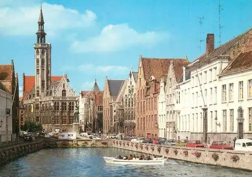Navigation sailing vessels & boats themed postcard Bruge chanel boat