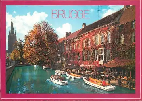 Navigation sailing vessels & boats themed postcard Bruge chanel boat