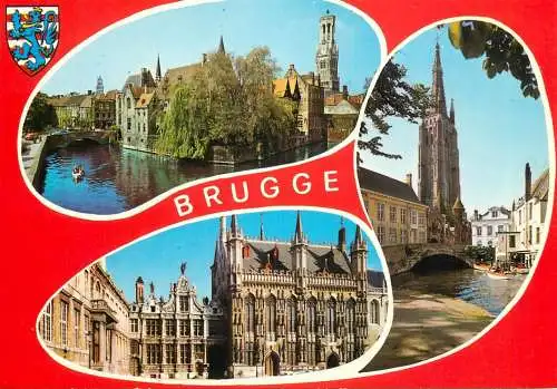 Navigation sailing vessels & boats themed postcard Bruge chanel boat