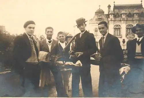 Anonymous persons souvenir instant vintage photography