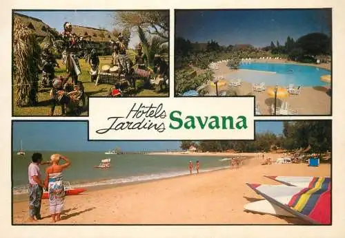 Navigation sailing vessels & boats themed postcard Savana Hotels jardins