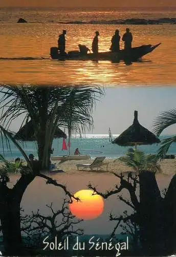 Navigation sailing vessels & boats themed postcard Senegal terre de lumiere 2005
