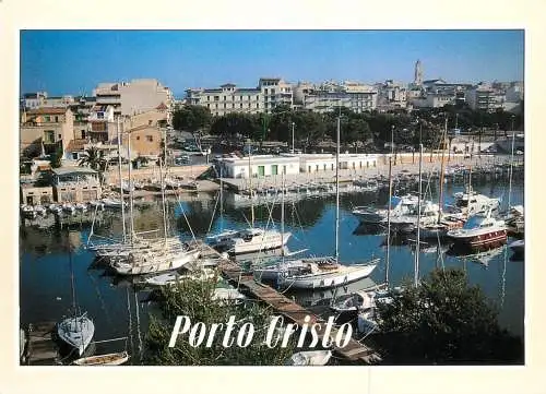 Navigation sailing vessels & boats themed postcard Porto Cristo harbour