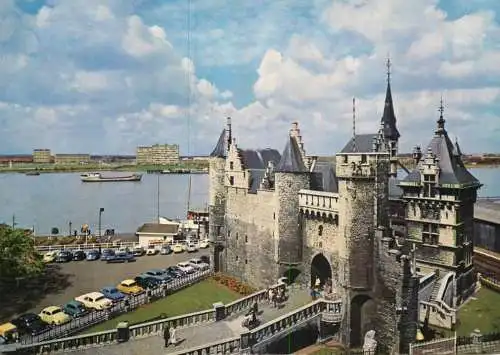 Navigation sailing vessels & boats themed postcard Antwerpen Steen castle