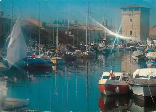 Navigation sailing vessels & boats themed postcard Cervia Milano Marittima chanel port