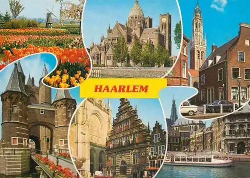 Navigation sailing vessels & boats themed postcard Haarlem fort pleasure cruise