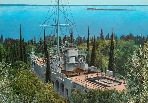 Navigation sailing vessels & boats themed postcard Gardone riviera