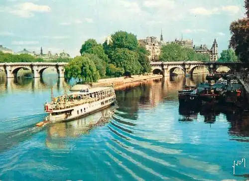 Navigation sailing vessels & boats themed postcard Paris Seine pleasure cruise