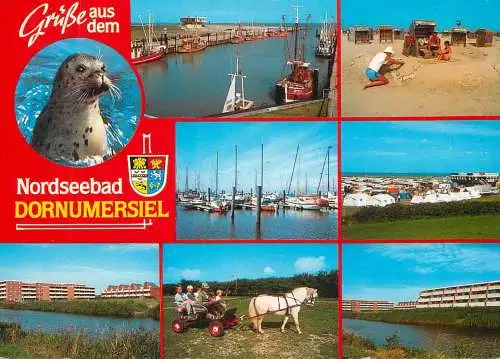 Navigation sailing vessels & boats themed postcard Nordseebad Dornumersiel fishing boat