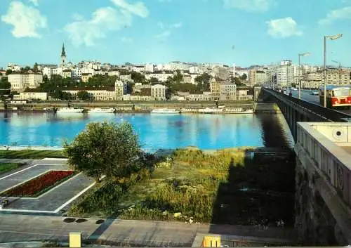 Navigation sailing vessels & boats themed postcard Belgrade pleasure cruise