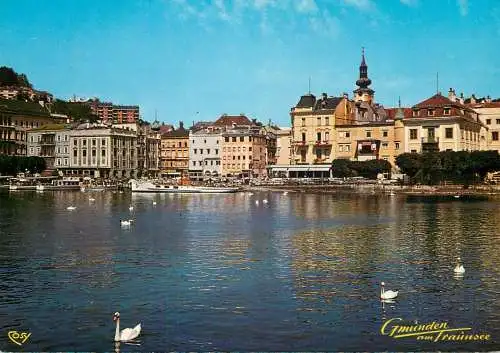 Navigation sailing vessels & boats themed postcard Gmunden pleasure cruise