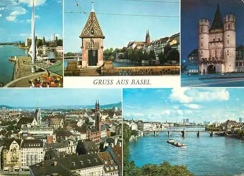 Navigation sailing vessels & boats themed postcard Basel citadel