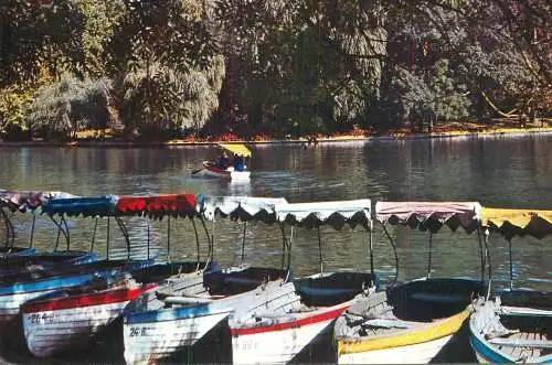 Navigation sailing vessels & boats themed postcard Romania Bucuresti Gradina Cismigiu