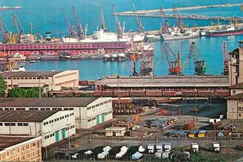 Navigation sailing vessels & boats themed postcard Romania Constanta harbour