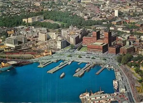 Navigation sailing vessels & boats themed postcard Oslo city hall