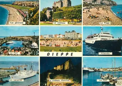 Navigation sailing vessels & boats themed postcard Dieppe Villandry