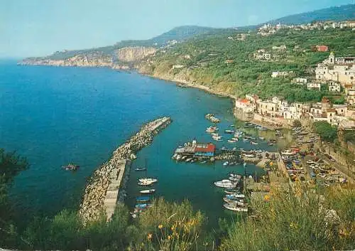 Navigation sailing vessels & boats themed postcard Massa Lubrense Marina Lobra