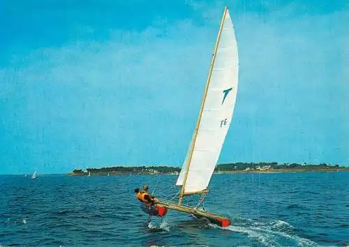 Navigation sailing vessels & boats themed postcard pleasure sail boats regates