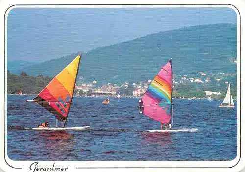 Navigation sailing vessels & boats themed postcard Gerardmer wind surf