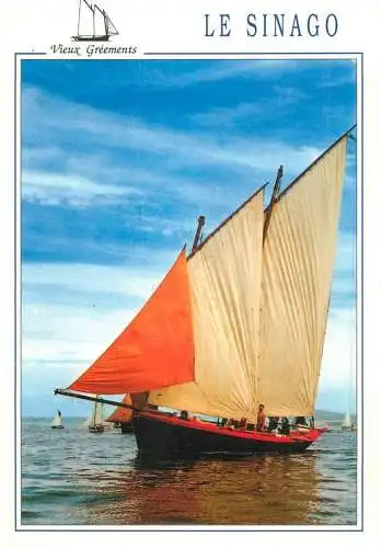 Navigation sailing vessels & boats themed postcard sailing boat