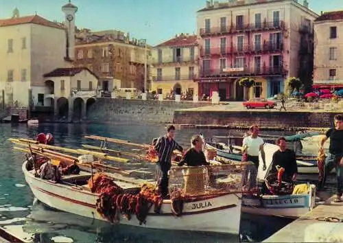Navigation sailing vessels & boats themed postcard Propriano fishing vessel