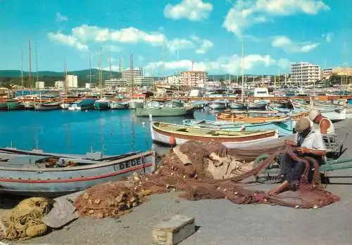 Navigation sailing vessels & boats themed postcard Var le Lavandou harbour
