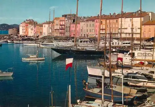Navigation sailing vessels & boats themed postcard Saint Tropez Var cote des maures
