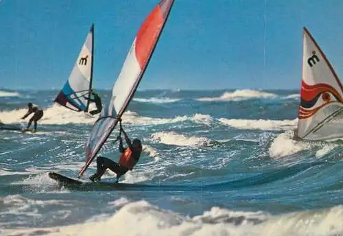 Navigation sailing vessels & boats themed postcard windsurf 1981
