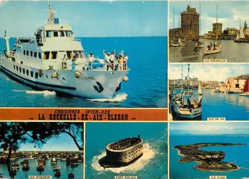 Navigation sailing vessels & boats themed postcard la Rochelle Aix Oleron
