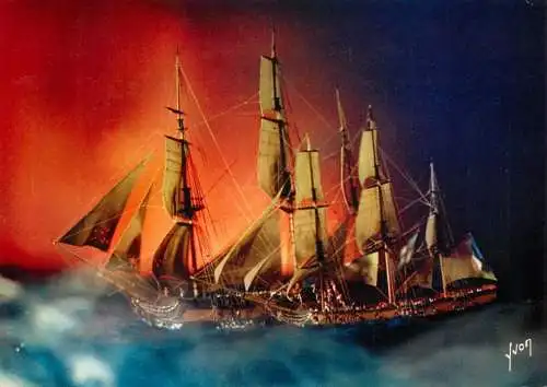 Navigation sailing vessels & boats themed postcard sail ship fantasy