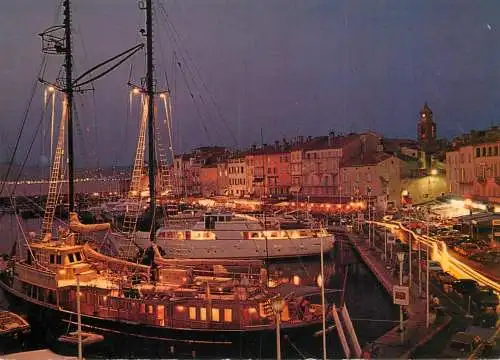 Navigation sailing vessels & boats themed postcard Saint Tropez harbour