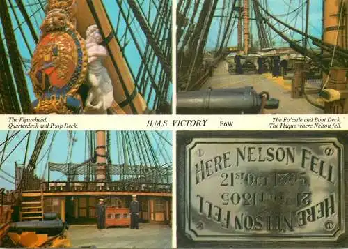 Navigation sailing vessels & boats themed postcard H.M.S. Victory