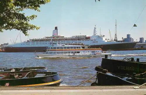 Navigation sailing vessels & boats themed postcard Spido Rotterdam Ponton Willemsplein ocean liner