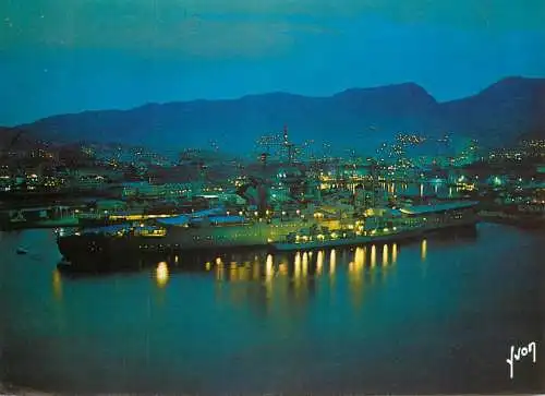 Navigation sailing vessels & boats themed postcard Var Toulon harbour warship