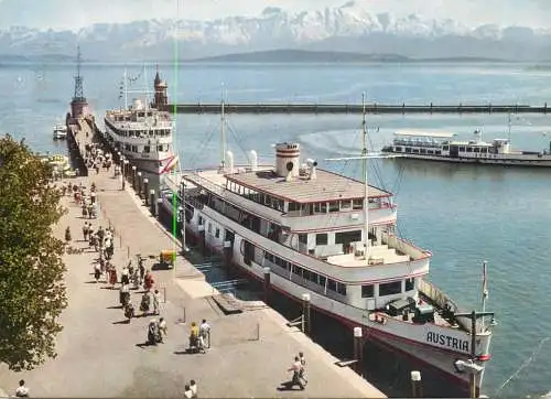 Navigation sailing vessels & boats themed postcard Konstanz am Bidensee pleasure cruise