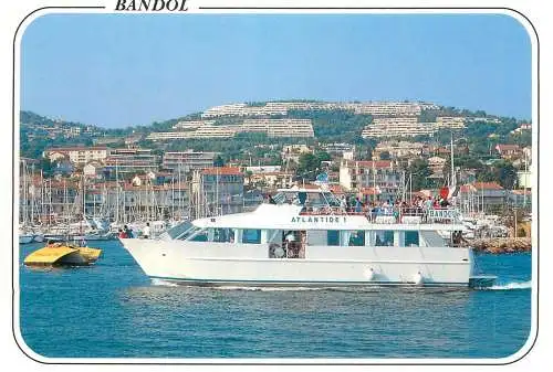 Navigation sailing vessels & boats themed postcard Bandol pleasure cruise yacht
