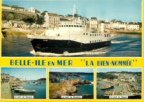 Navigation sailing vessels & boats themed postcard Morbihan Port Maria le Courrier de Houat et Hoedic