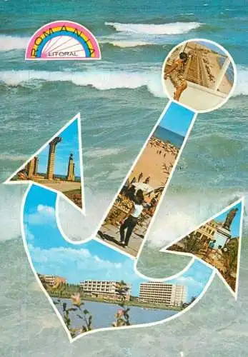 Navigation sailing vessels & boats themed postcard Romania seaside
