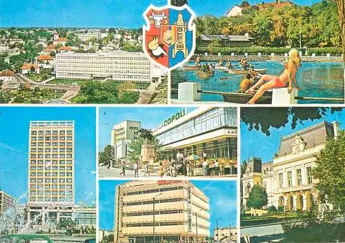 Navigation sailing vessels & boats themed postcard Iasi rowboats