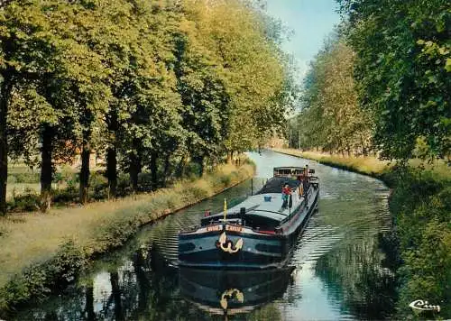Navigation sailing vessels & boats themed postcard Paray le Monial chanel barge