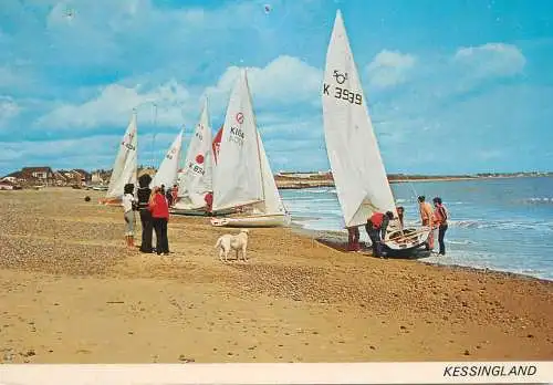 Navigation sailing vessels & boats themed postcard Kessingland windsurf