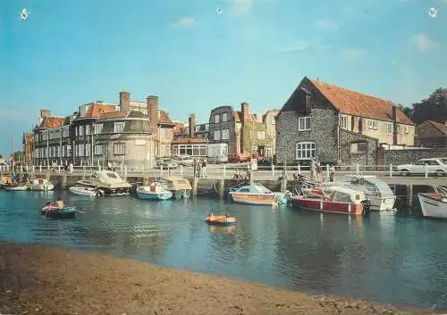 Navigation sailing vessels & boats themed postcard Norfolk the Blakeney Hotel
