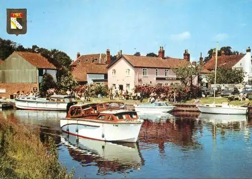 Navigation sailing vessels & boats themed postcard Norfolk Broads
